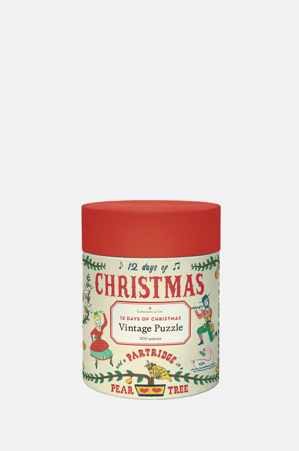 Cavallini & Co Twelve Days of Christmas 500 Piece Puzzle.