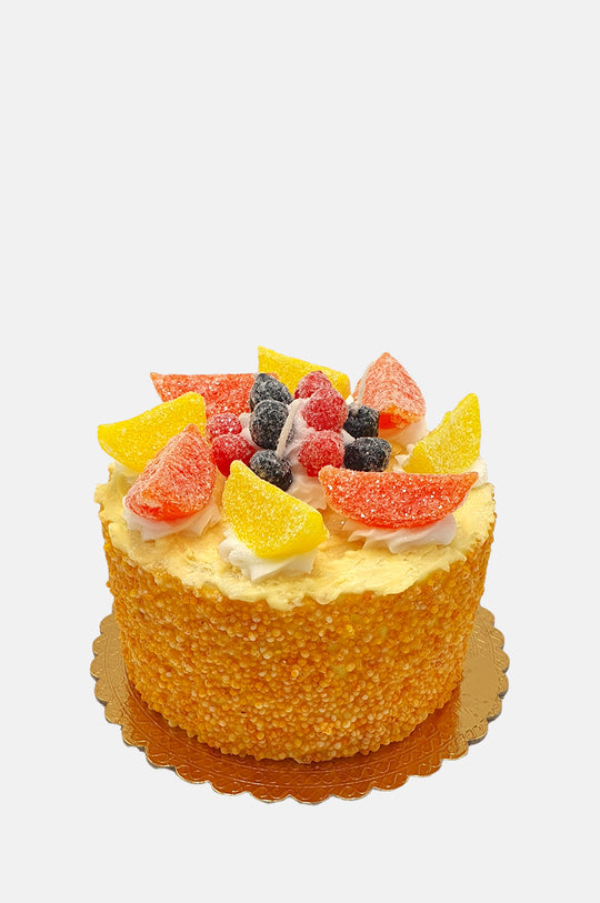 Cream and Candied Fruit Cake