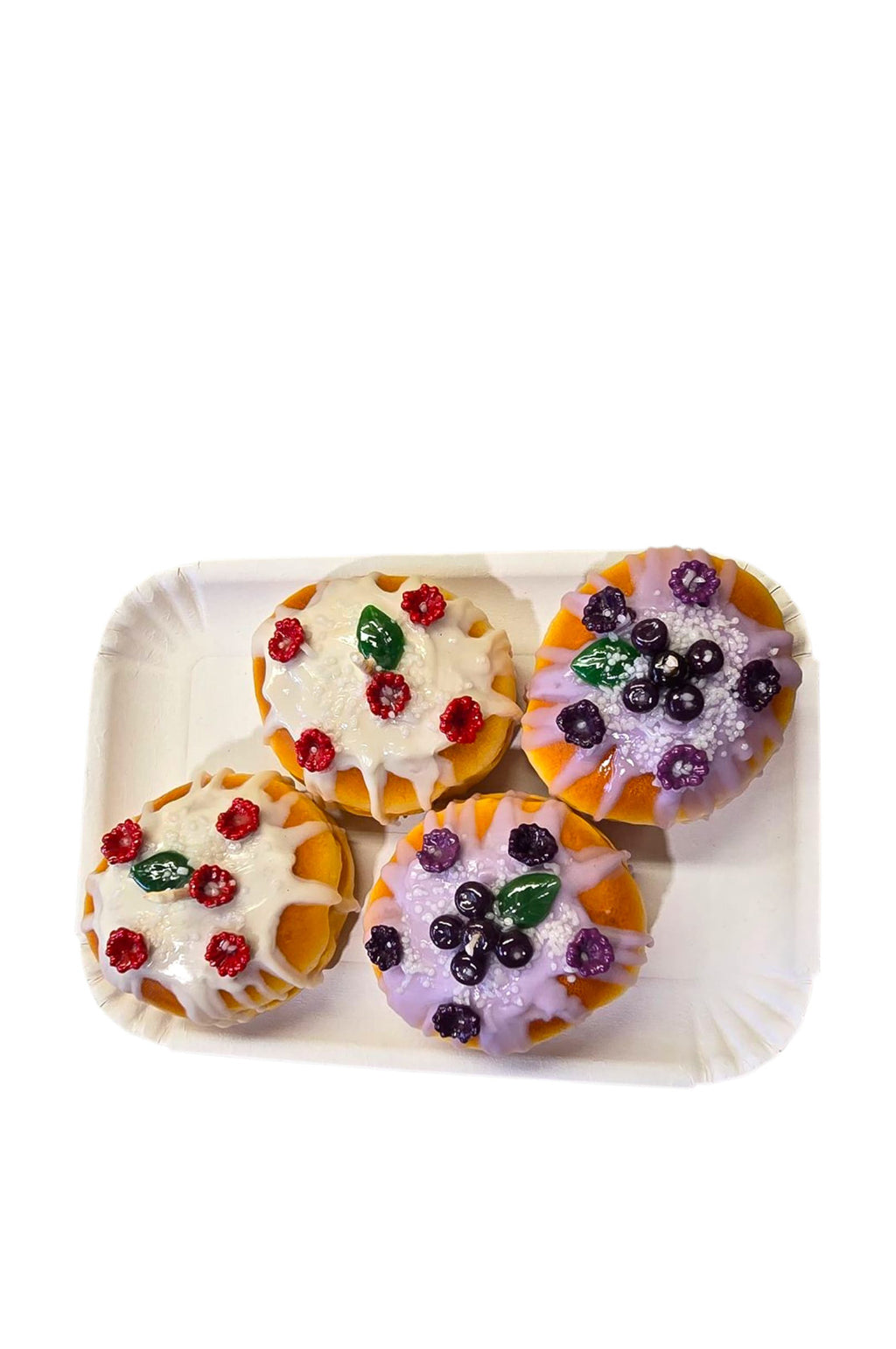 Floral Bombolone Candle White