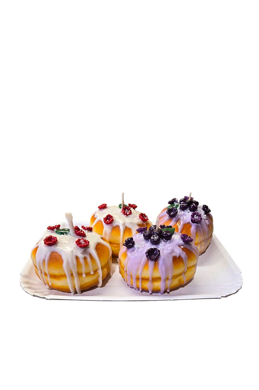 Floral Bombolone Candle White