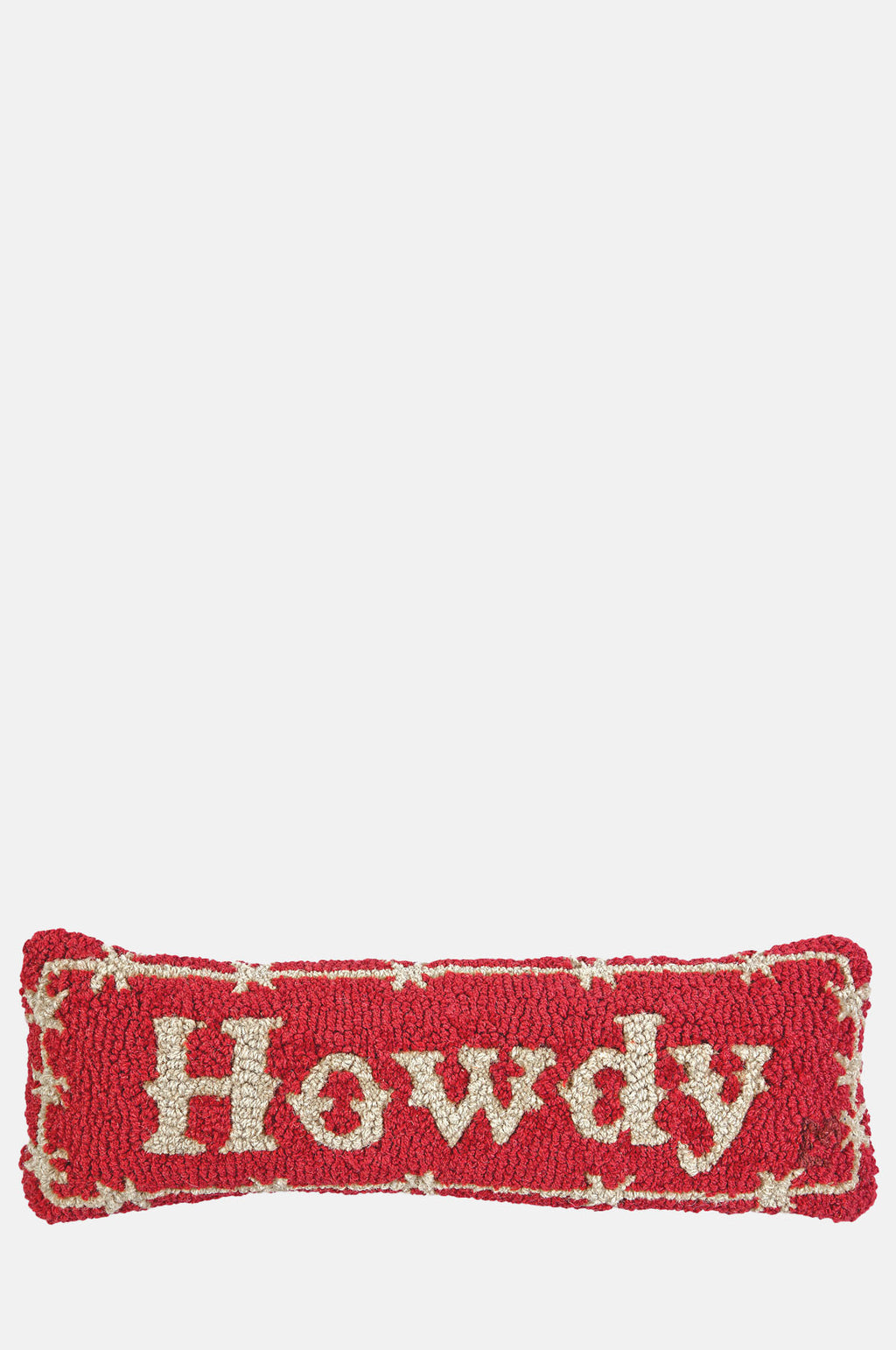 Chandler 4 Corners Howdy Hand Hooked Wool Cushion.