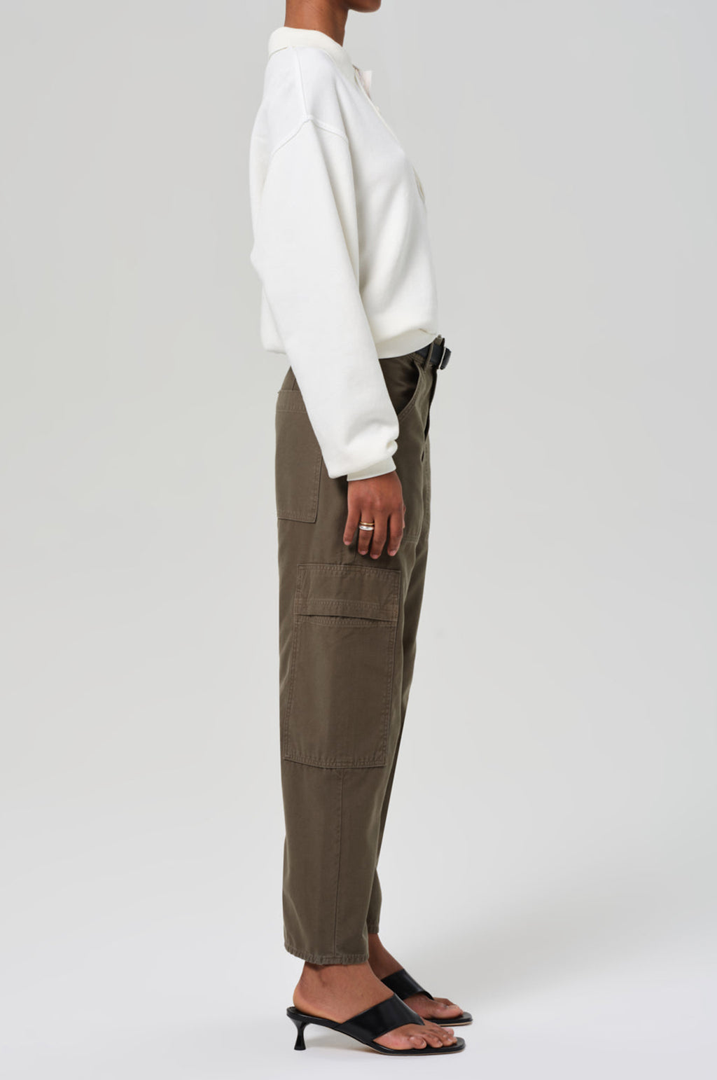 Marcelle Low Slung Cargo Sateen Dogwood