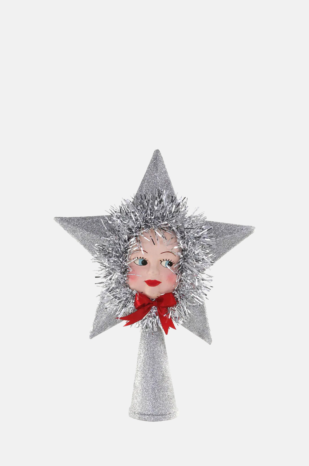 Cody Foster and Co Doll Face Tree Topper Silver.