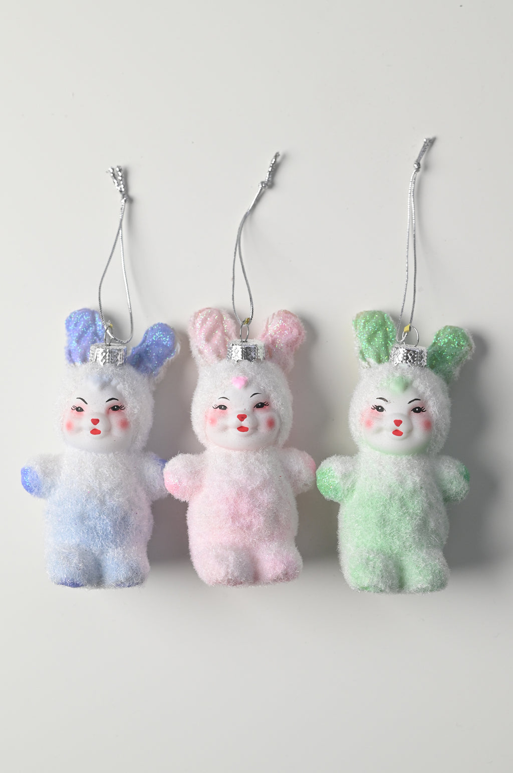 Vintage Rabbit Ornament Green