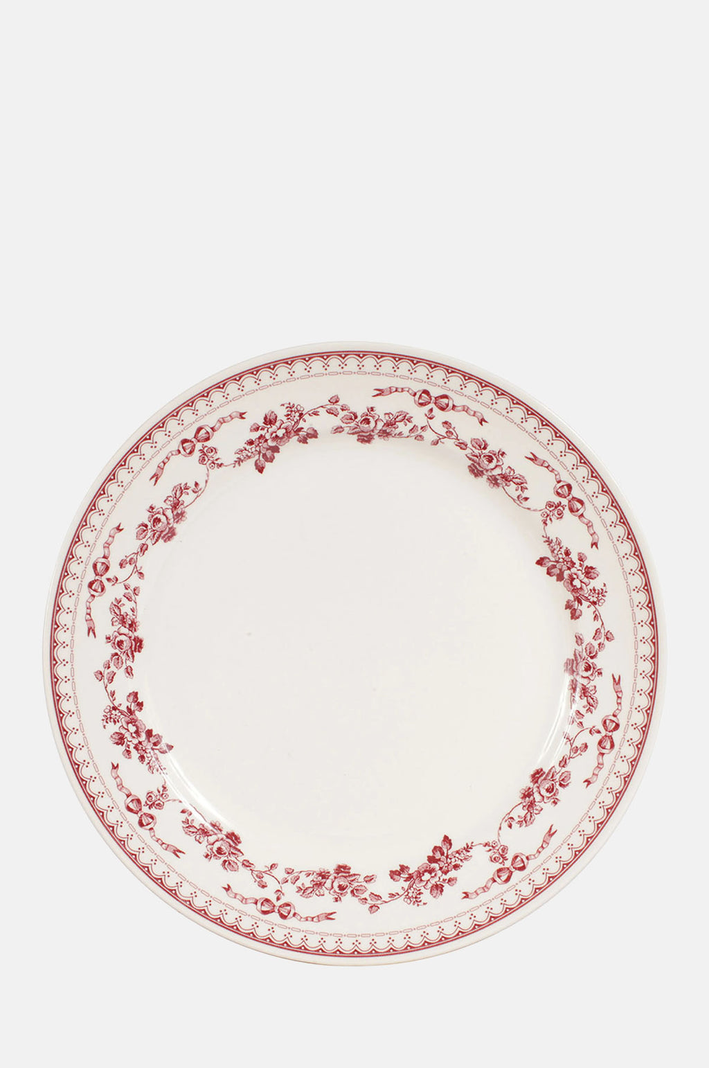 Comptoir de Famille Faustine Dinner Plate Burgundy.