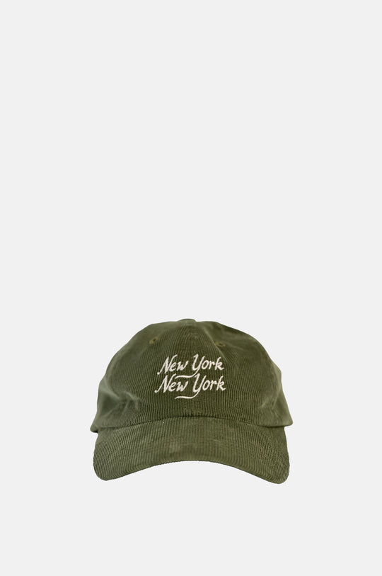 Script NY NY Cap Olive