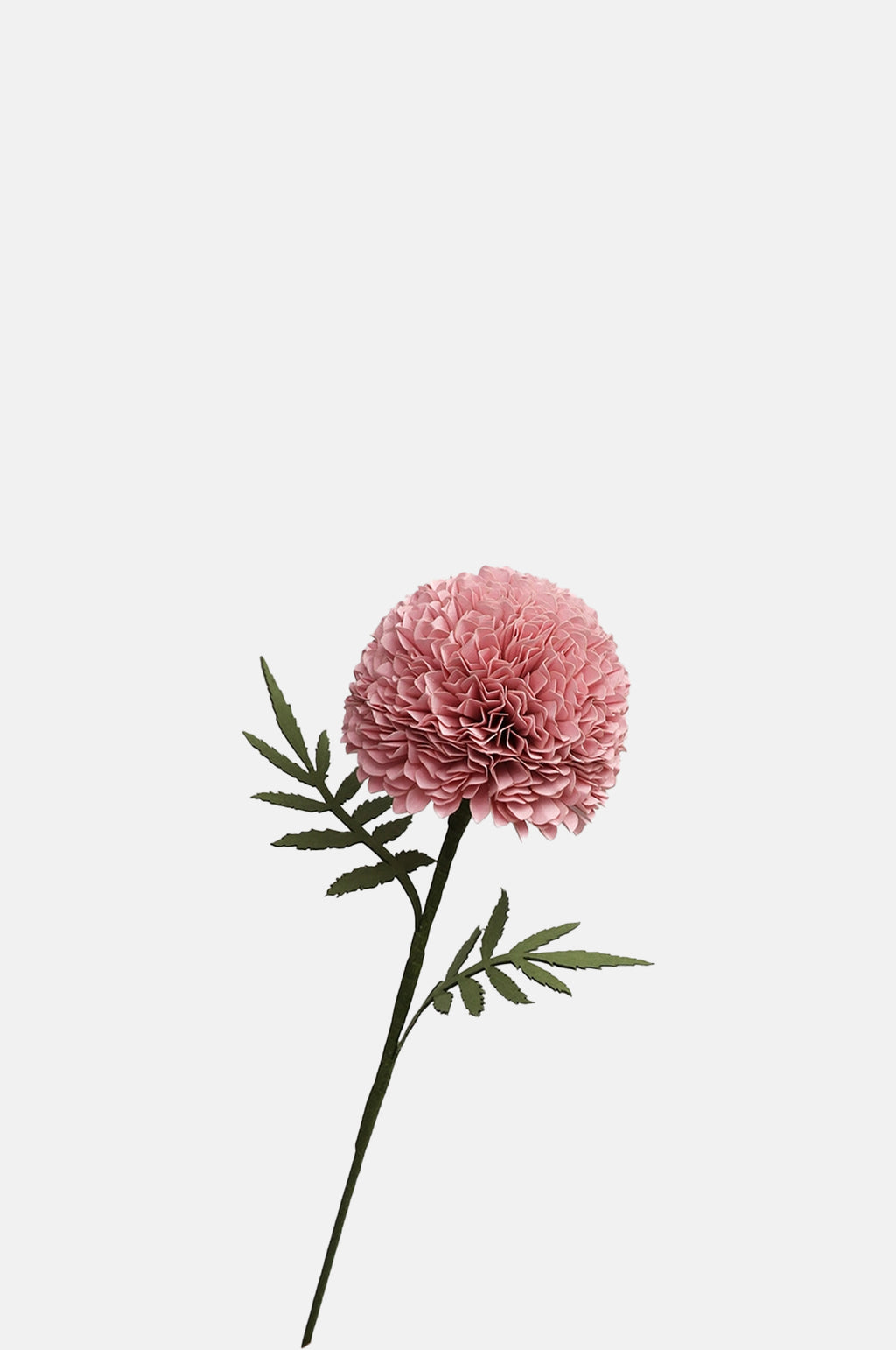 Craft Boat Handmade Paper Flower Stem Pink.