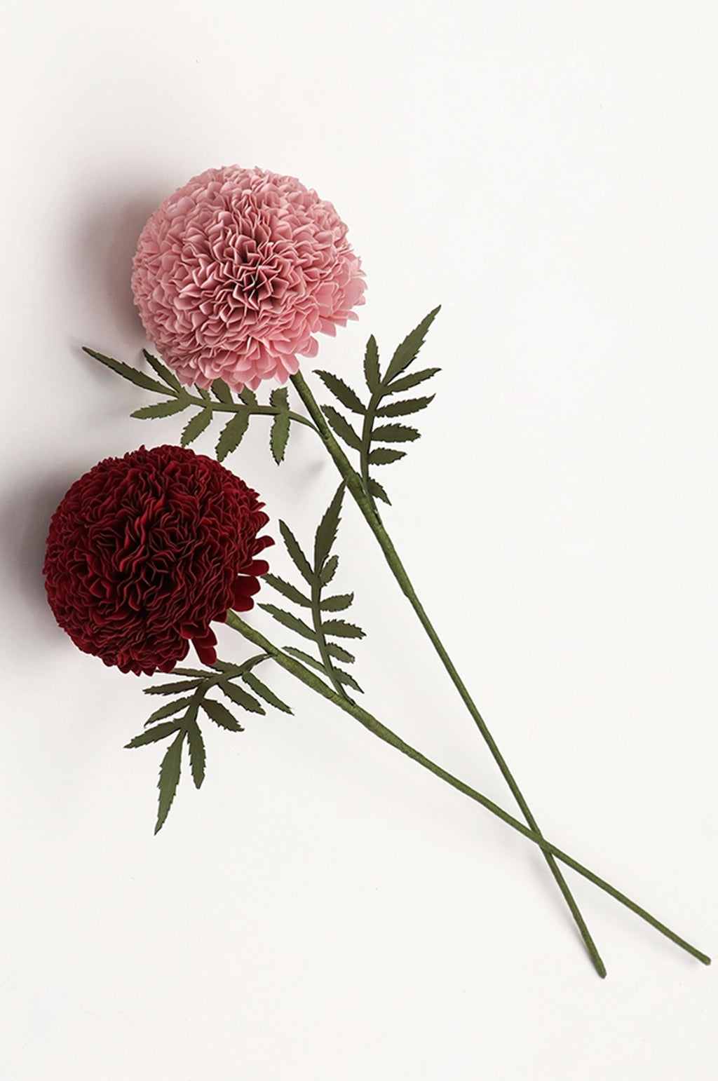 Handmade Paper Flower Stem Pink