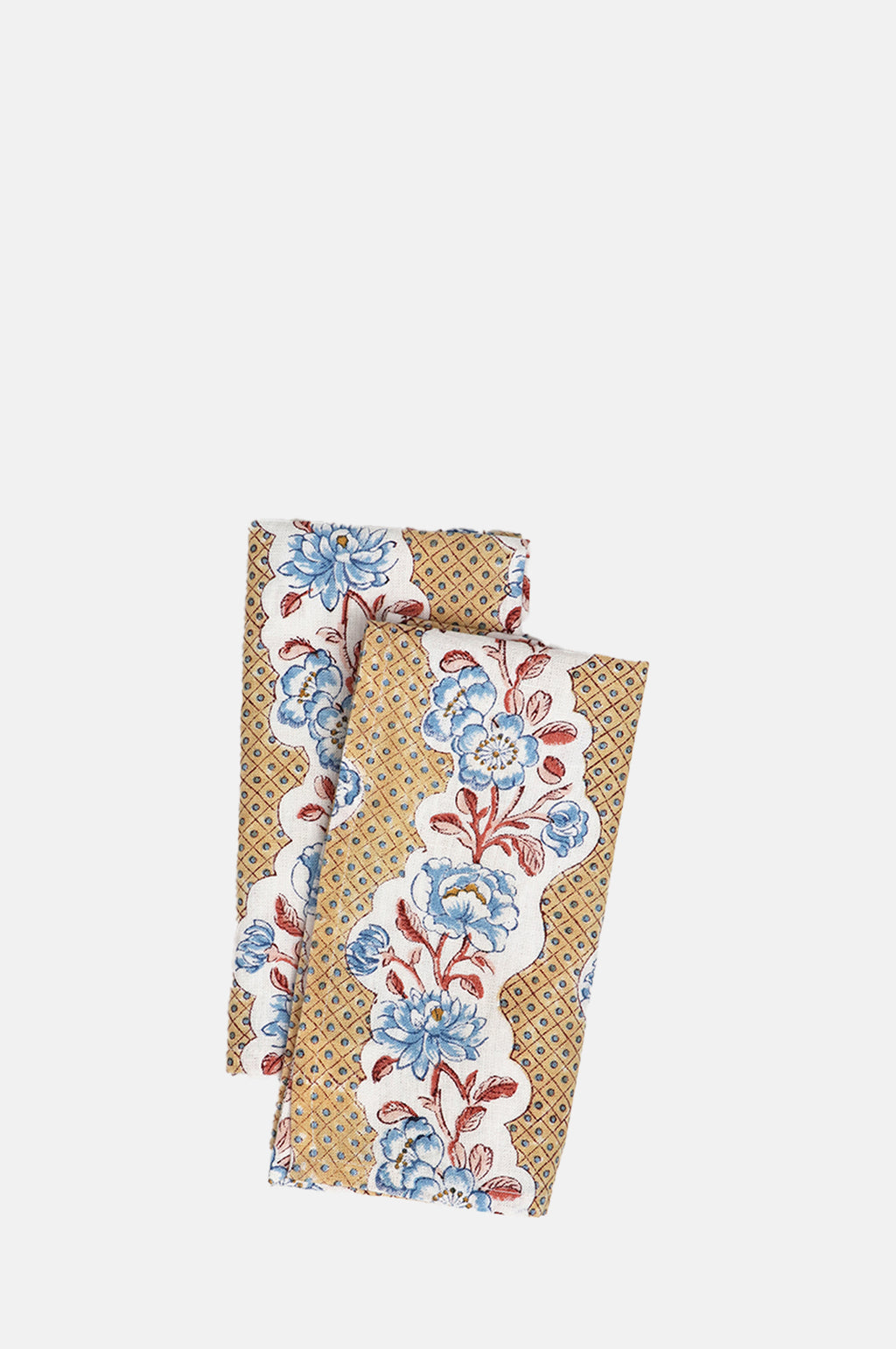 Craft Boat Yellow Blooming Treliis Napkins set of 2.