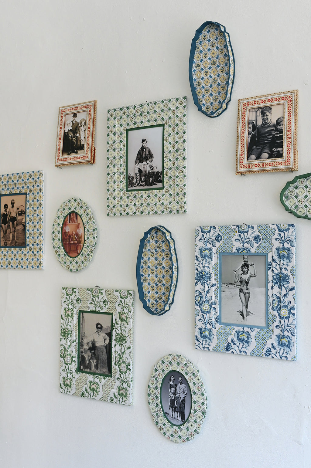 Wall Picture Frame Blooming Trellis Green