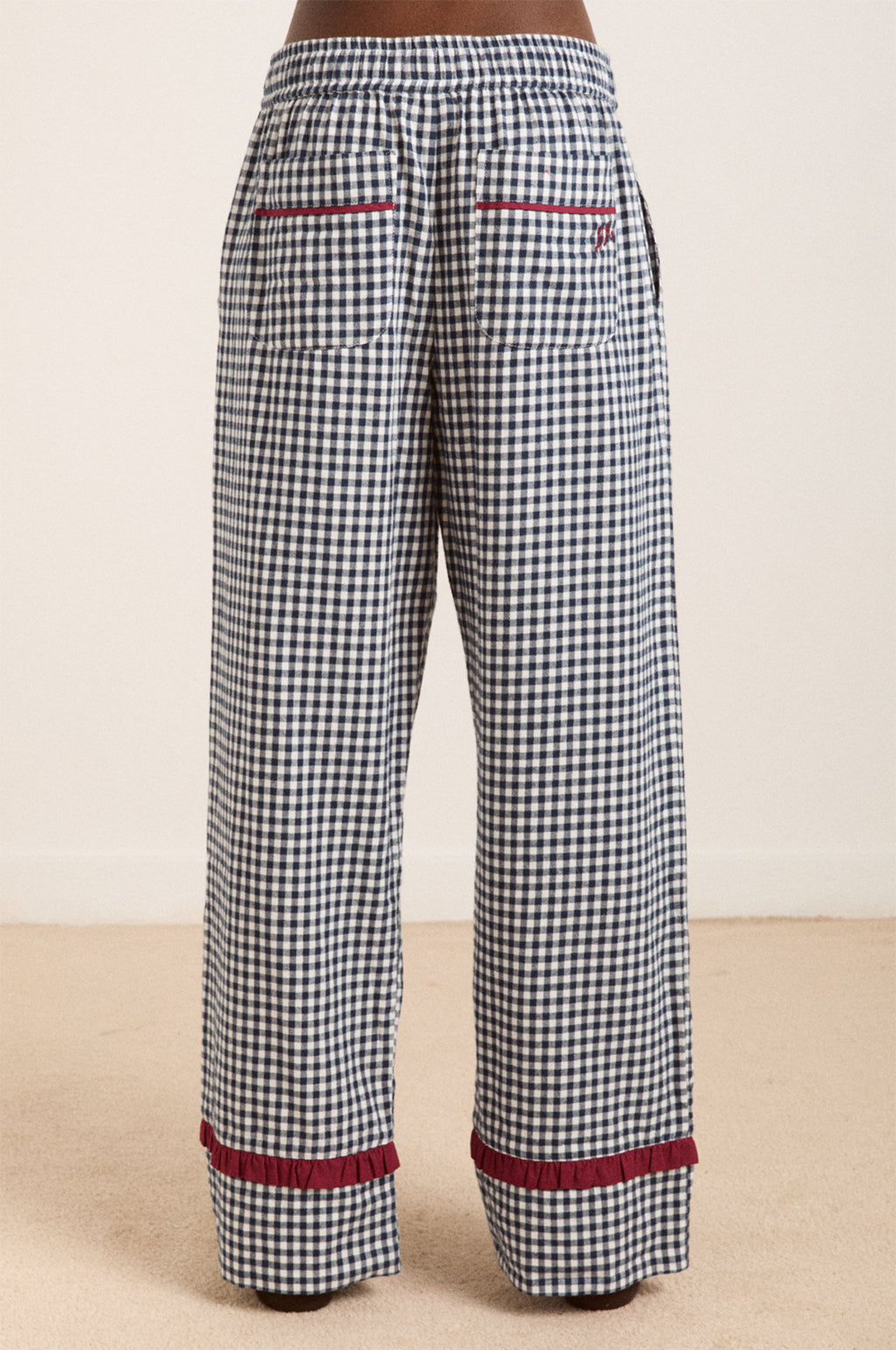 Antonia PJ Set Navy Gingham