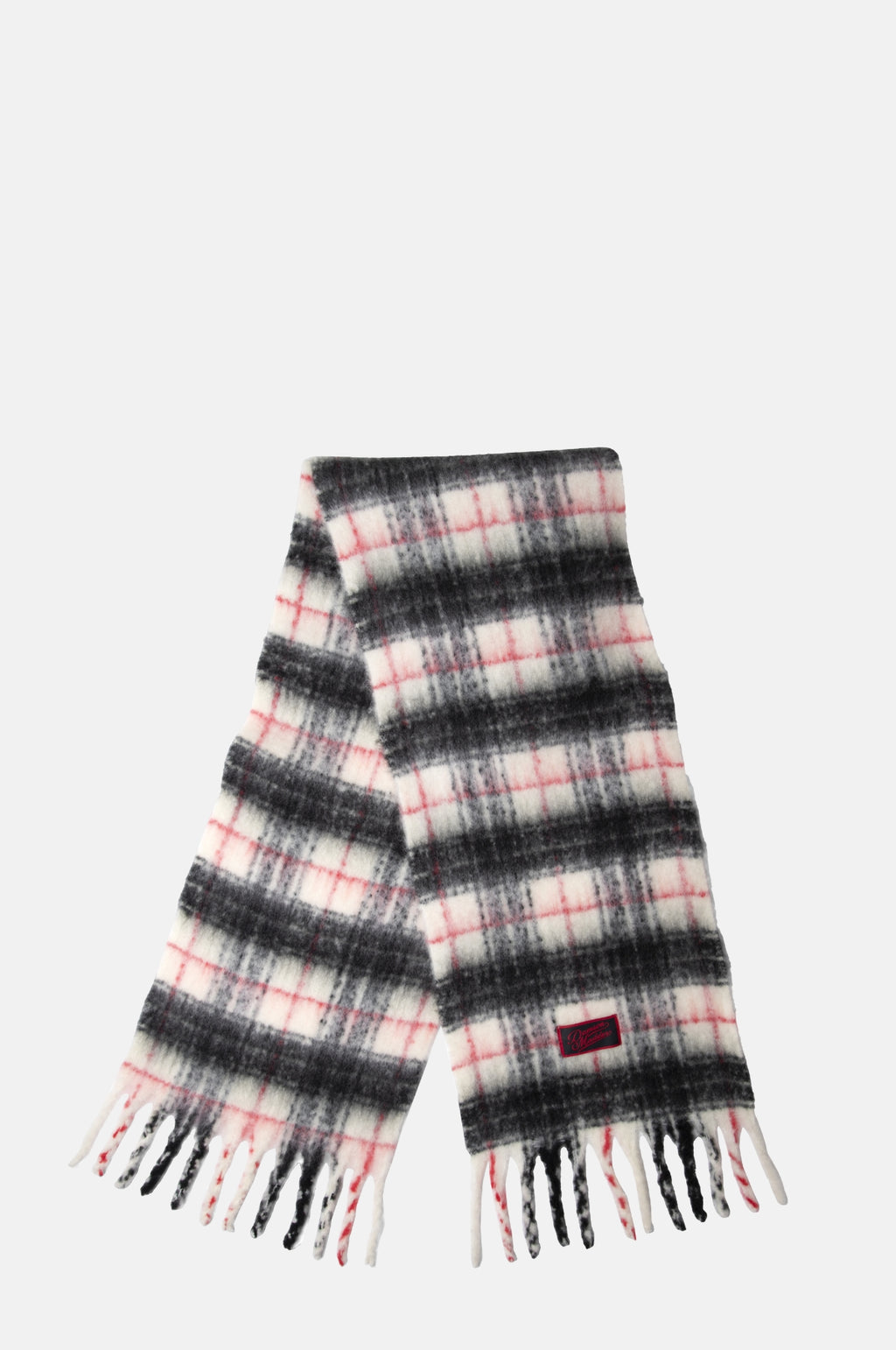 Damson Madder Brushed Oversized Scarf Butter Check.