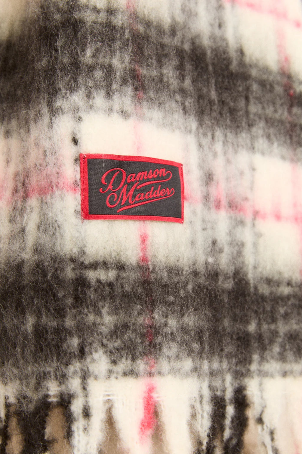Brushed Oversized Scarf Butter Check