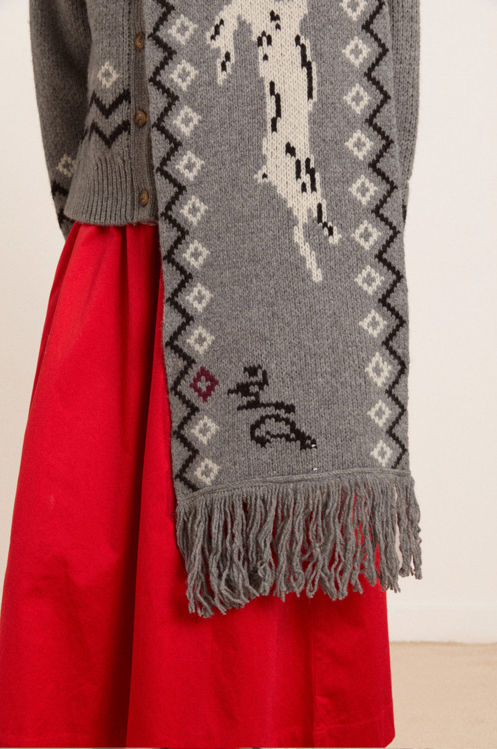 Cecily Scarf Bunny Intarsia