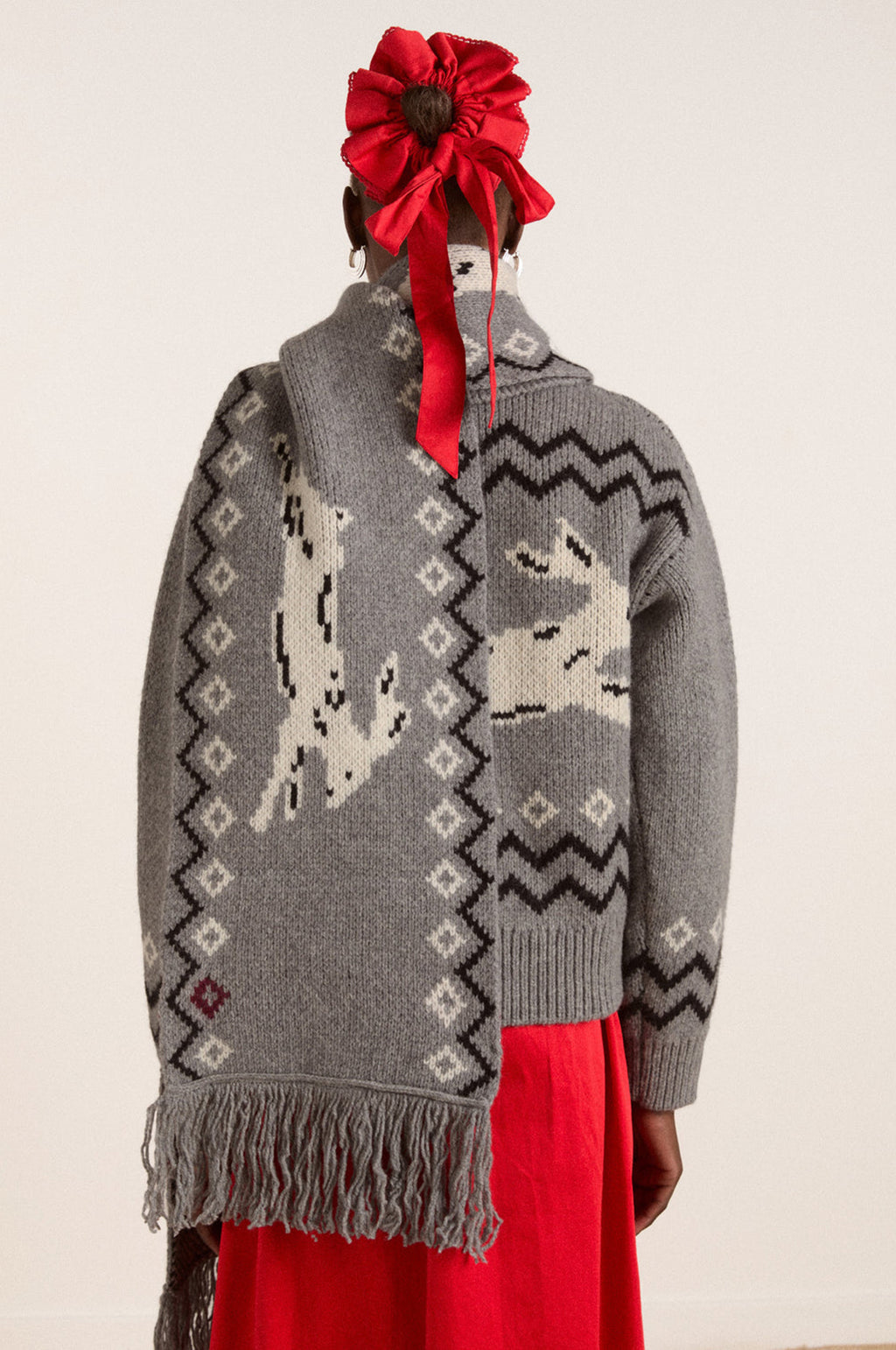 Cecily Scarf Bunny Intarsia