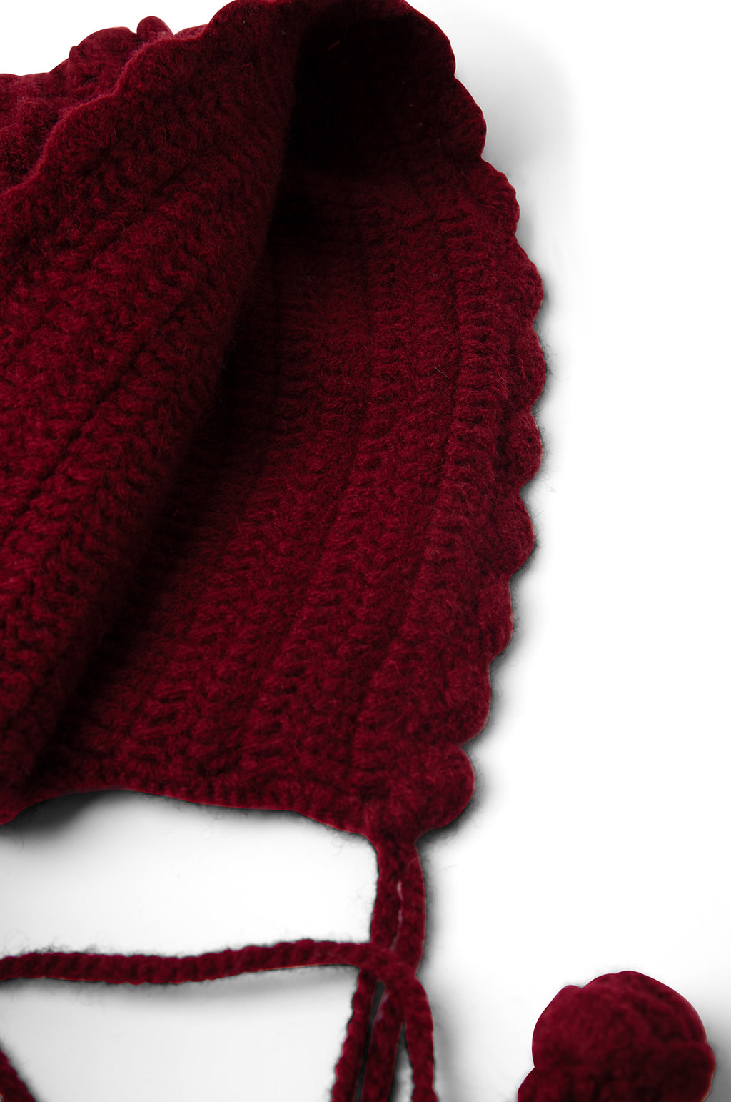 Crochet Bonnet Burgundy