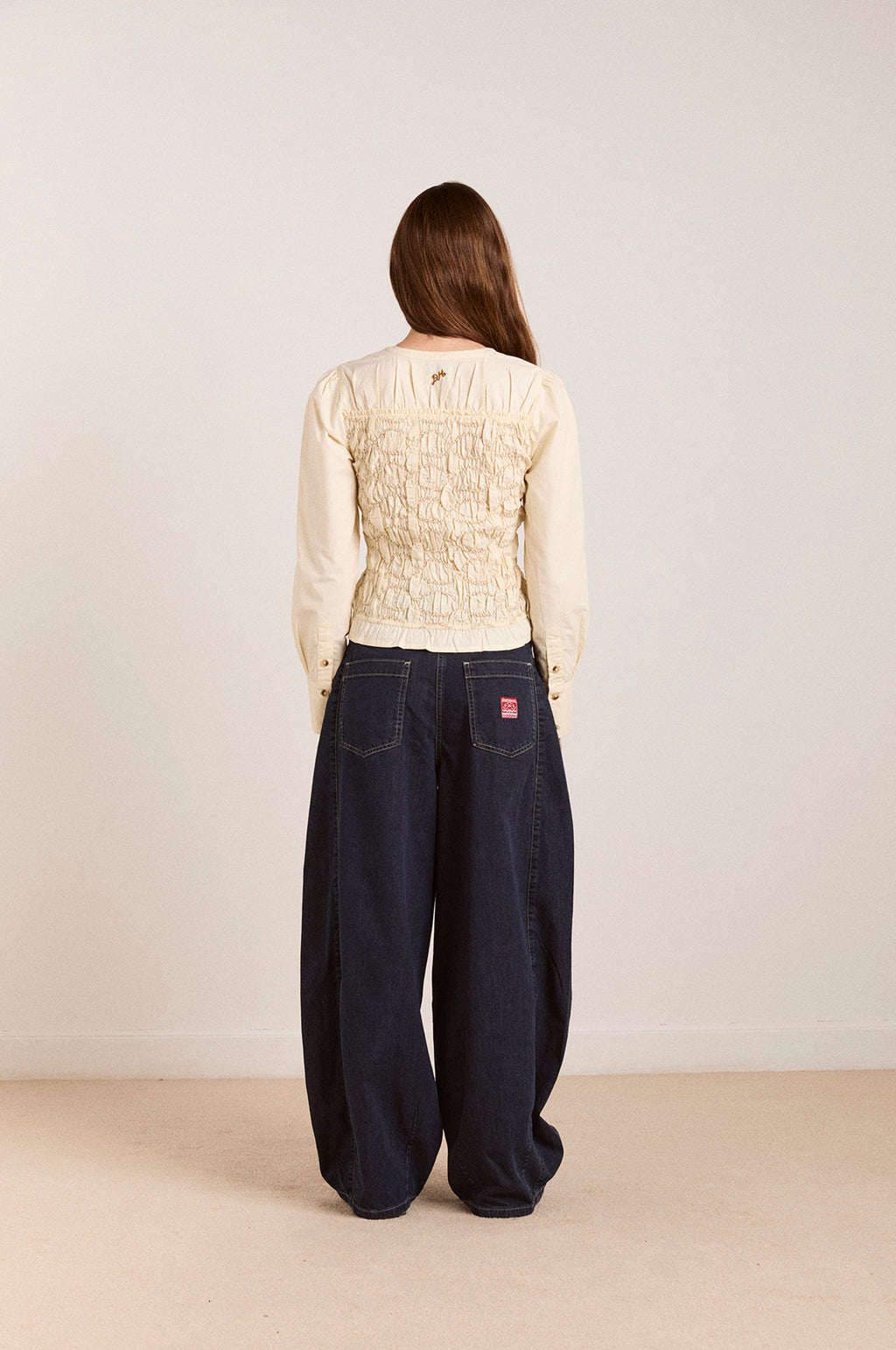 Elliana Smocked Cardi Butter