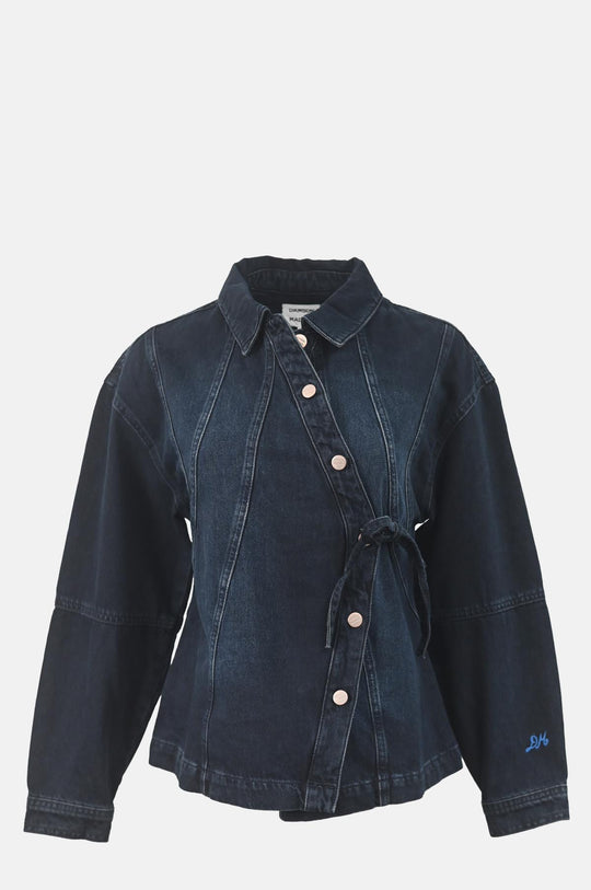 Finella Denim Shirt Wavy Seams