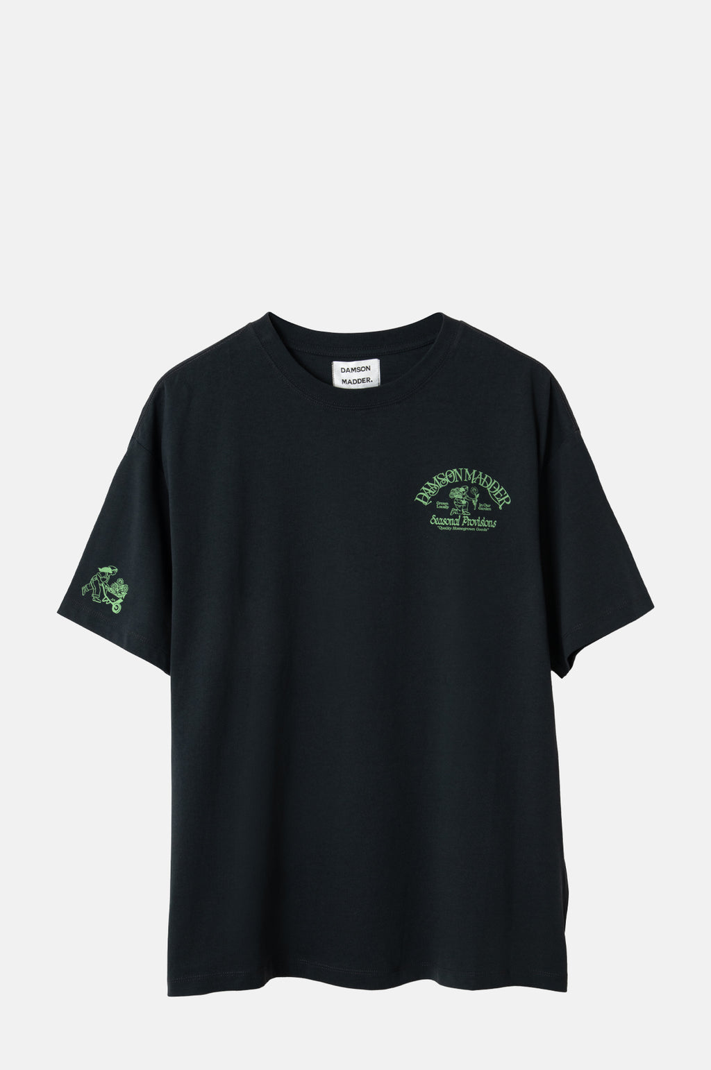 Damson Madder Grown in The Garden SS Tee Charcoal.