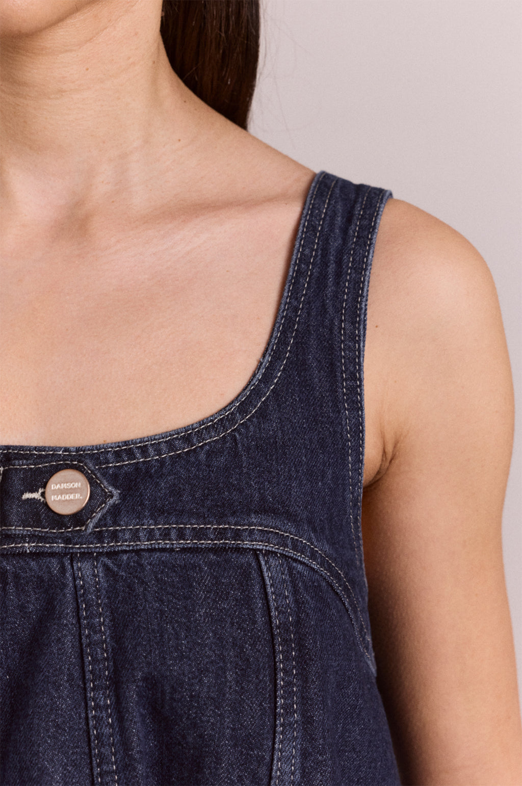Immy Mini Dress Dark Wash