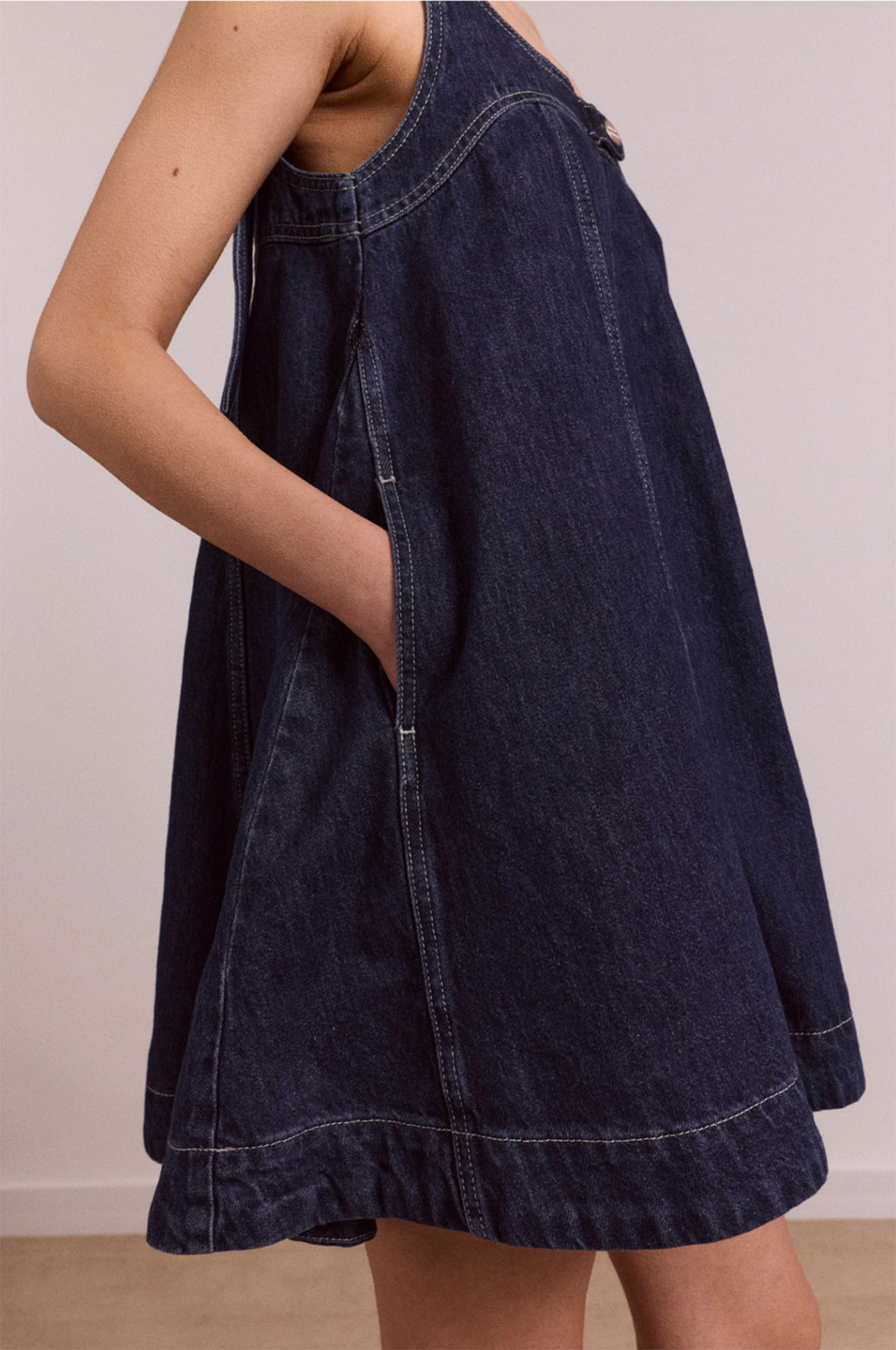 Immy Mini Dress Dark Wash