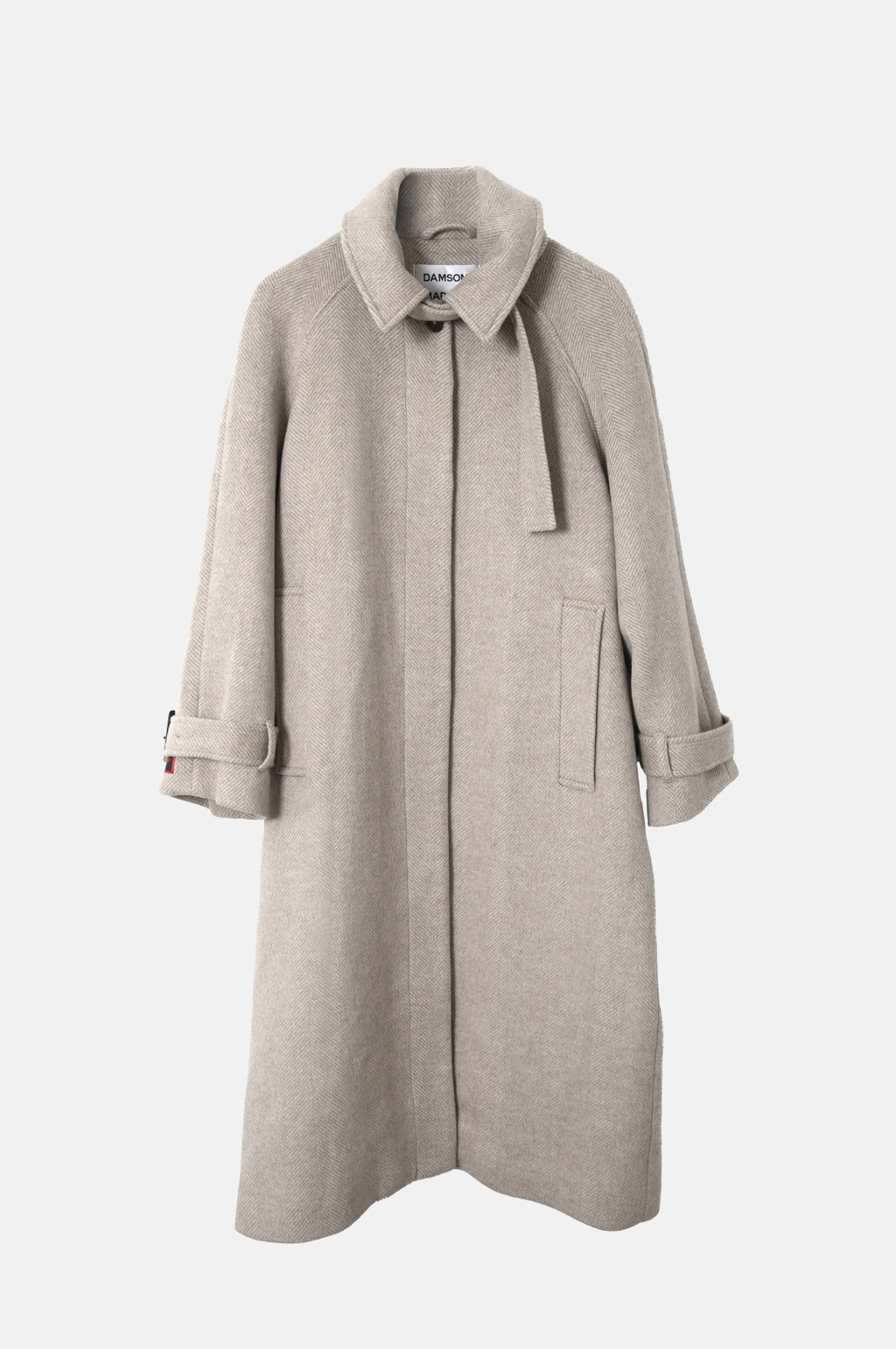 Damson Madder Jude Wool Coat Grey.