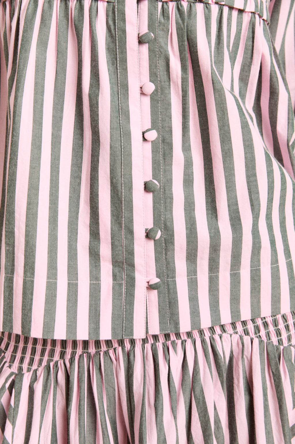 Leilani Blouse Garden Tulle Stripe