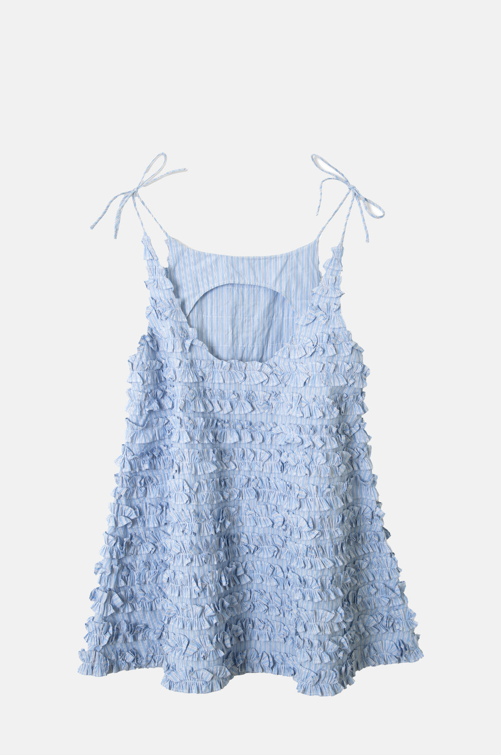Leili Ruffle Dress Mini Business Stripe