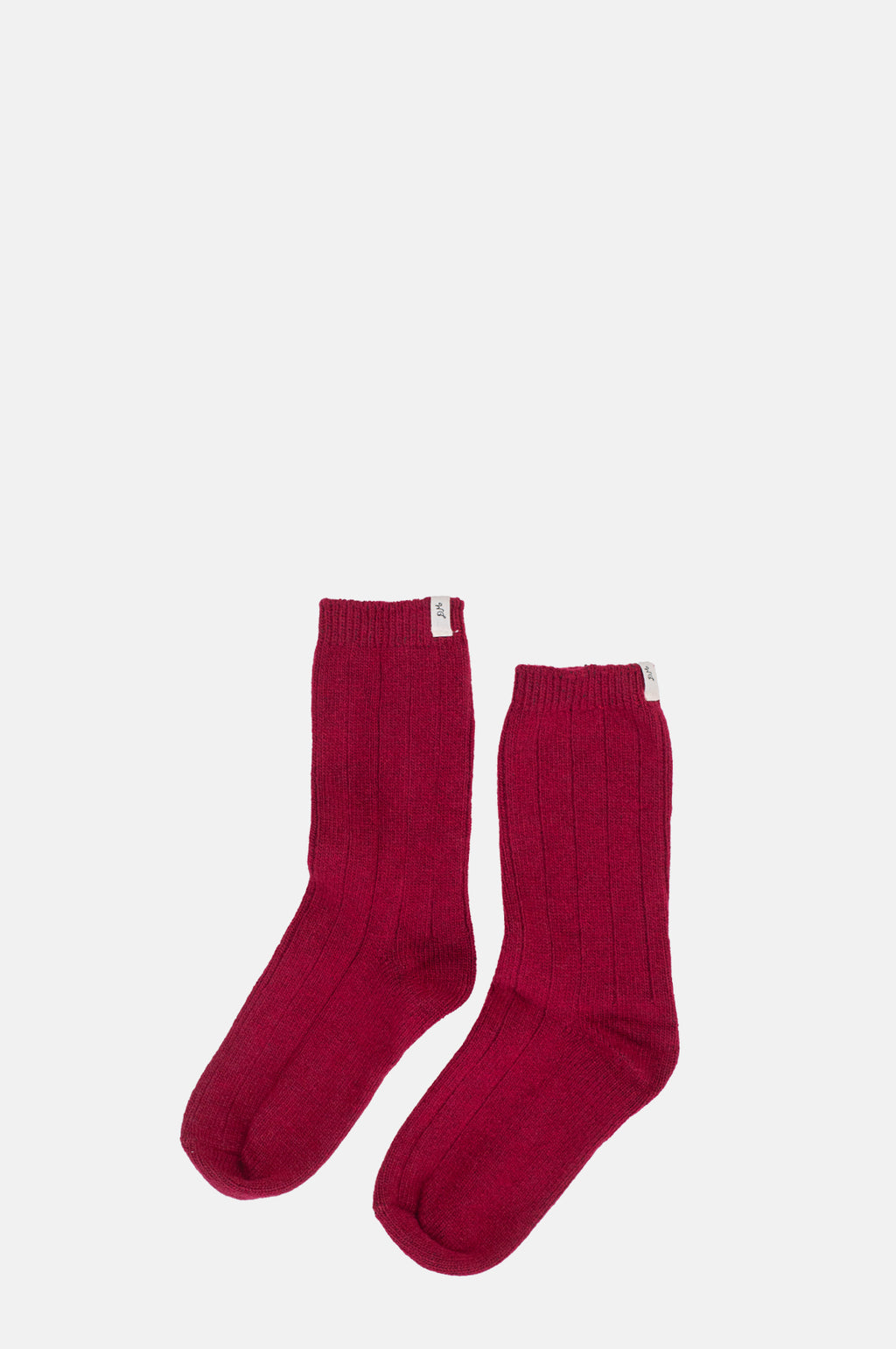 Damson Madder Ribbed Cosy Sock Burgundy.