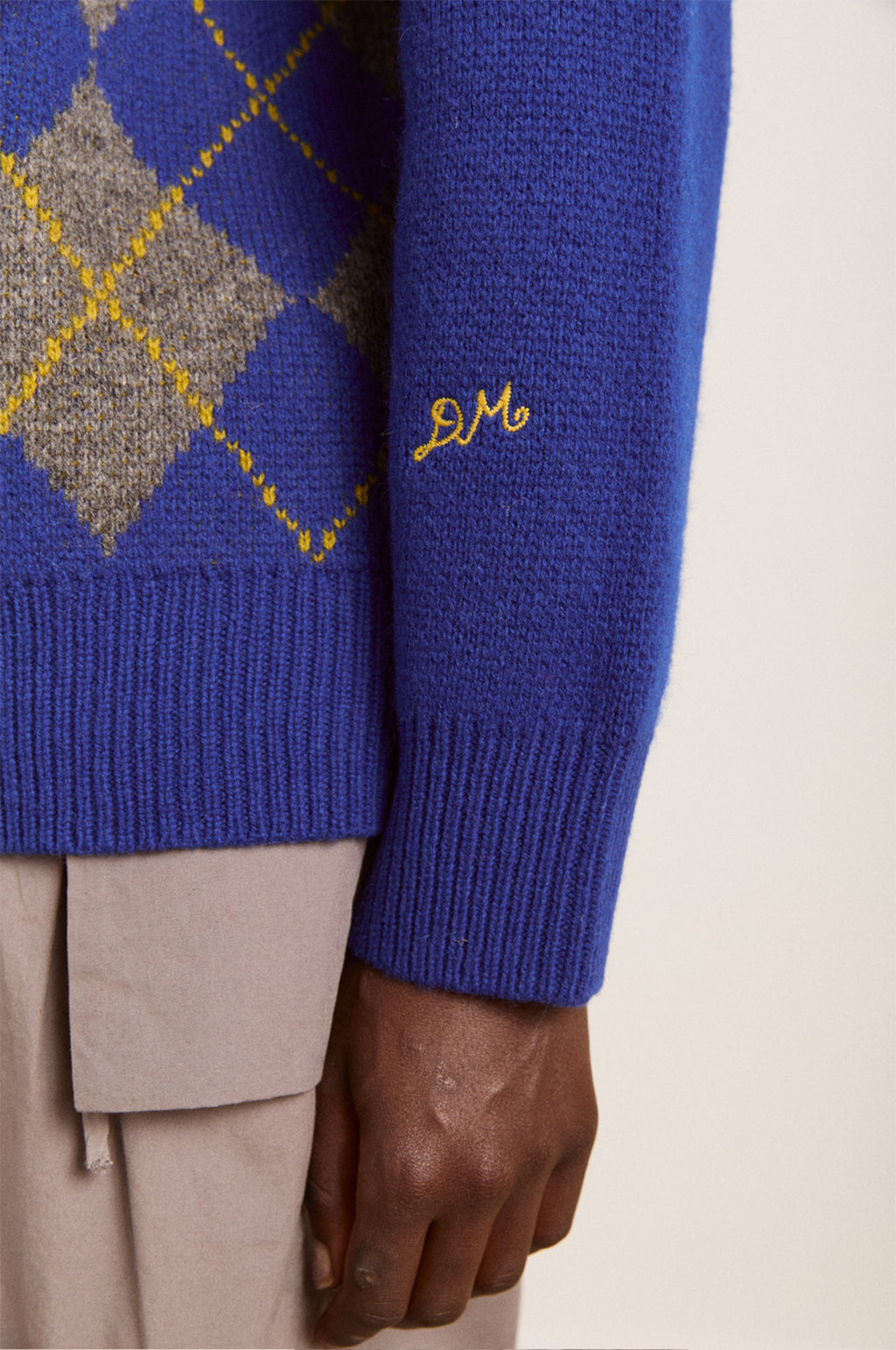 Saskia Slouchy Rugby Jumper Bold Argyle