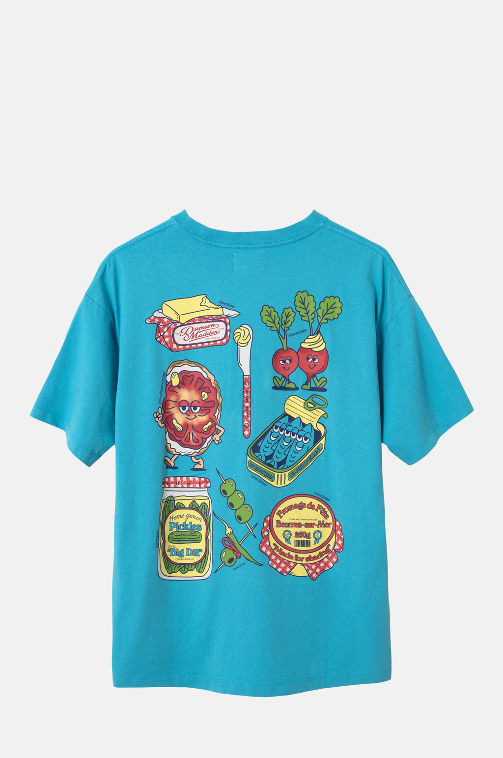 Snack Plate Graphic Tee Blue