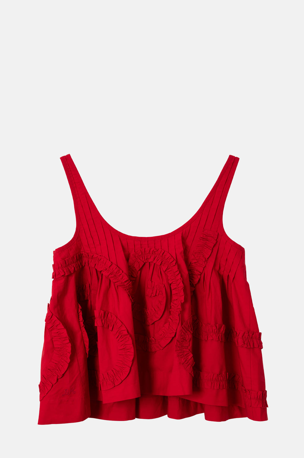 Stella Ruffle Cami Red