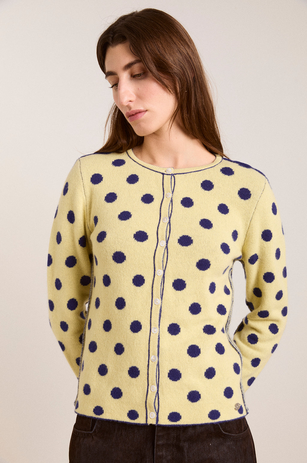 Tabitha Reversible Cardigan Navy/Butter