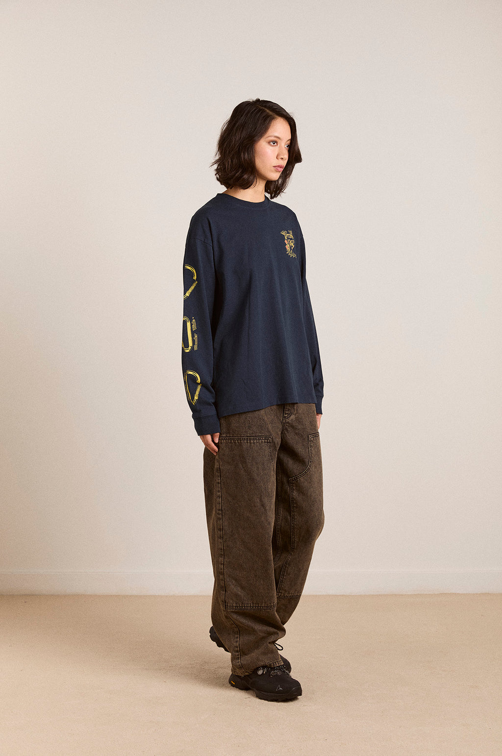 The Rambler Navy LS Tee