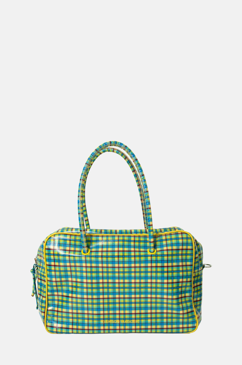 Damson Mdder Truro Coated Holdall Zesty Check.