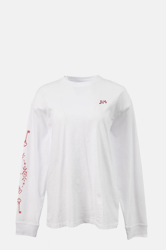 Whats In My Back LS Tee Ecru