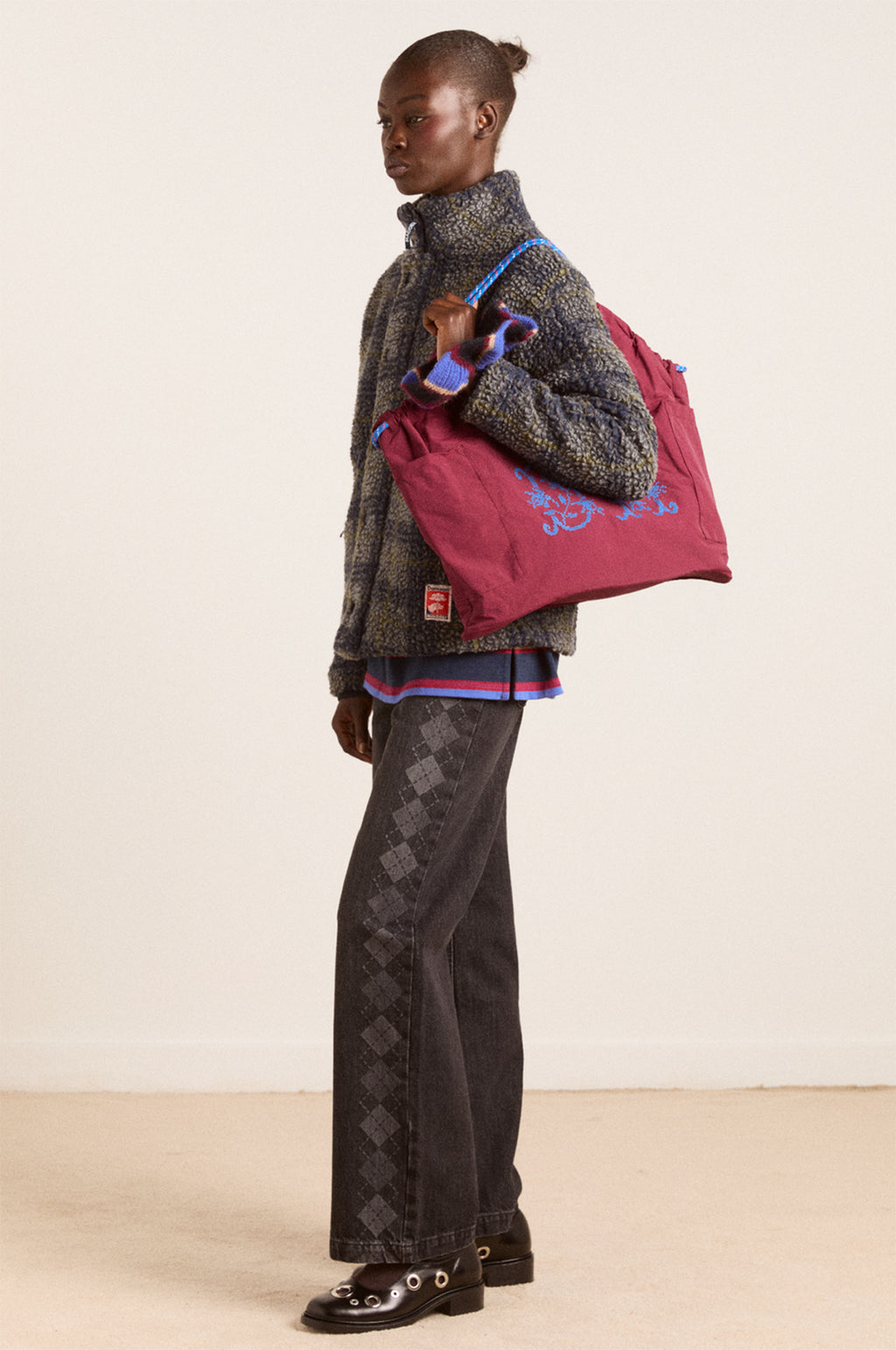 Wilma Techy Shopper Burgundy
