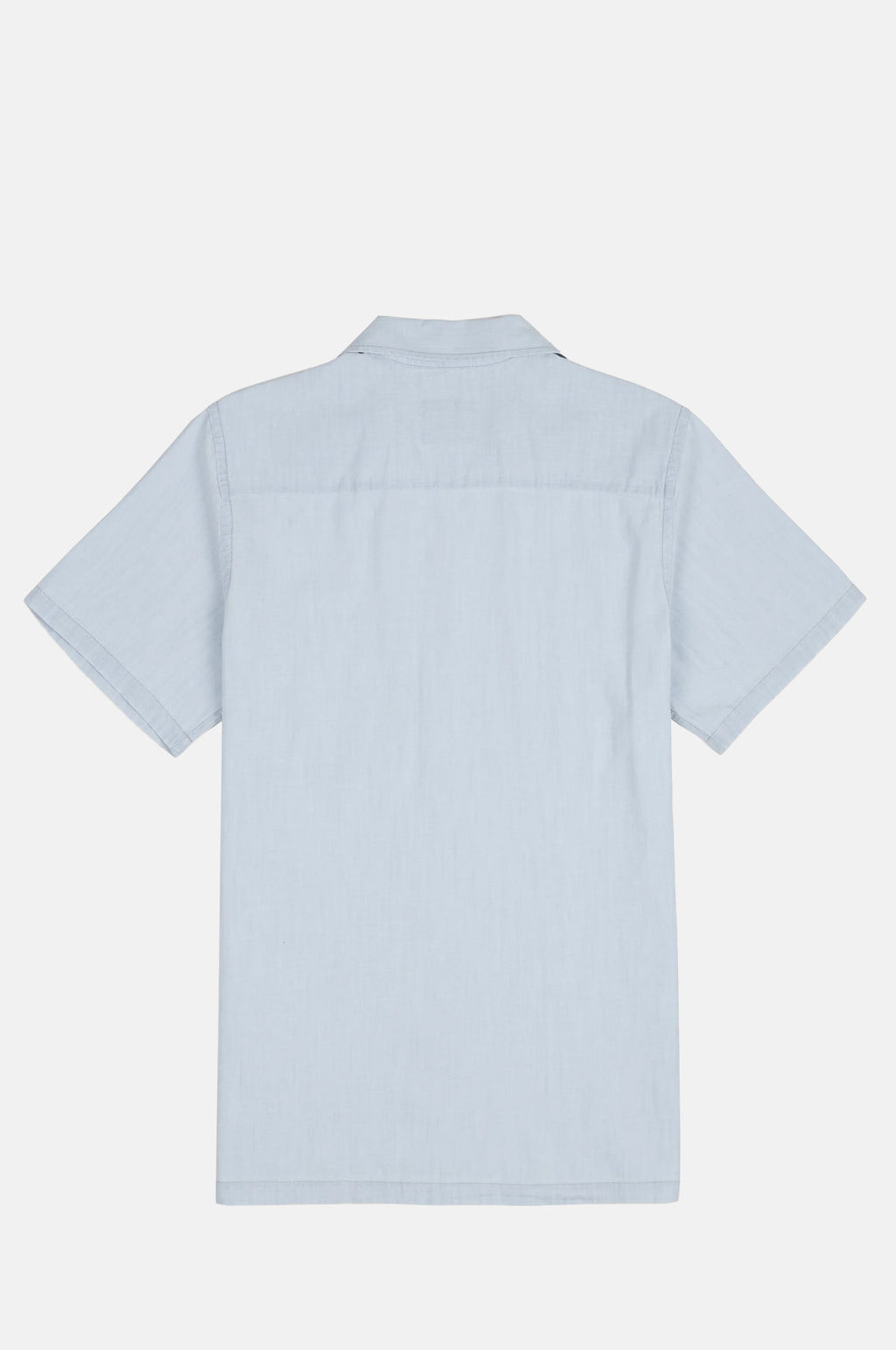 Chambray SS Camp Collar Shirt Blue