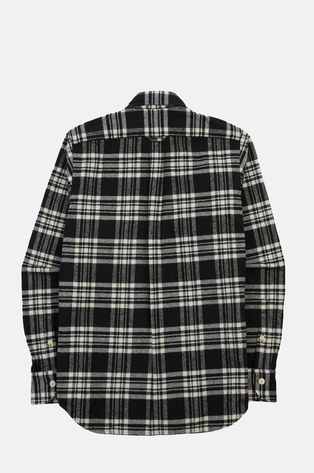 Check Heavy Cotton Work Shirt Navy & Ecru