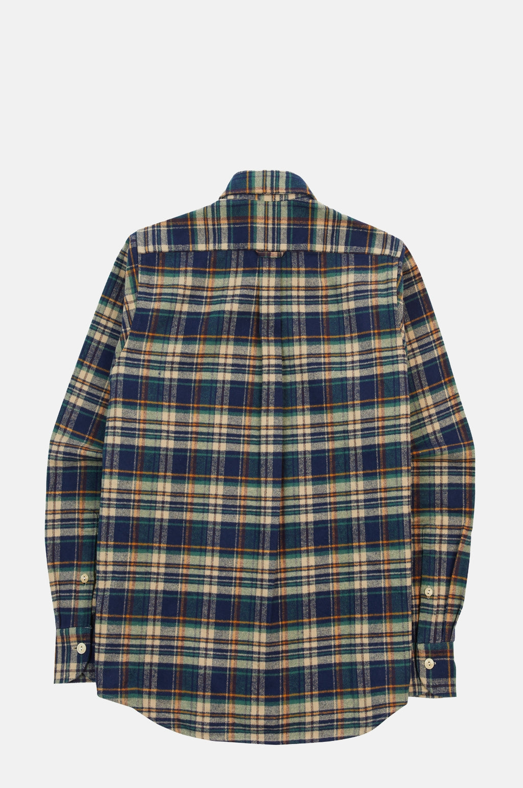 Check Relaxed Block Shirt Indigo