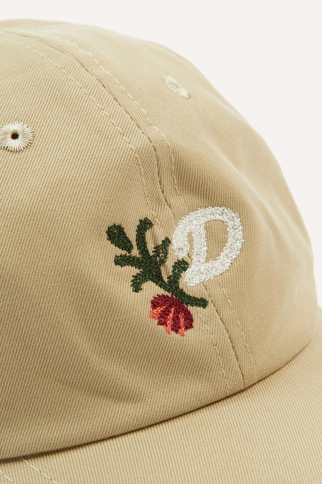 D Flower Baseball Cap Sand