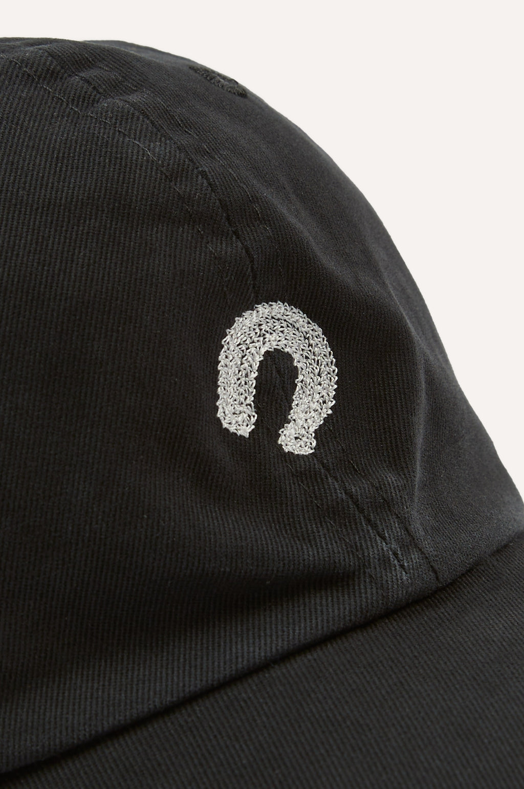 Horseshoe Chainstitch Baseball Cap W Black