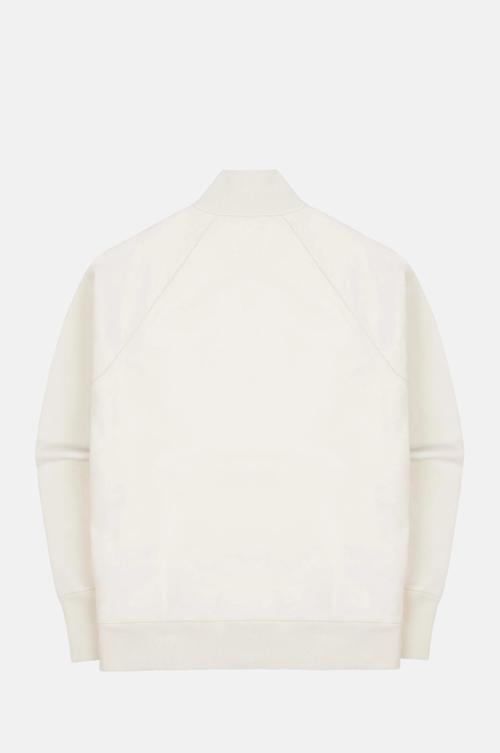 LS Cotton Quarter Zip Sweatshirt Ecru