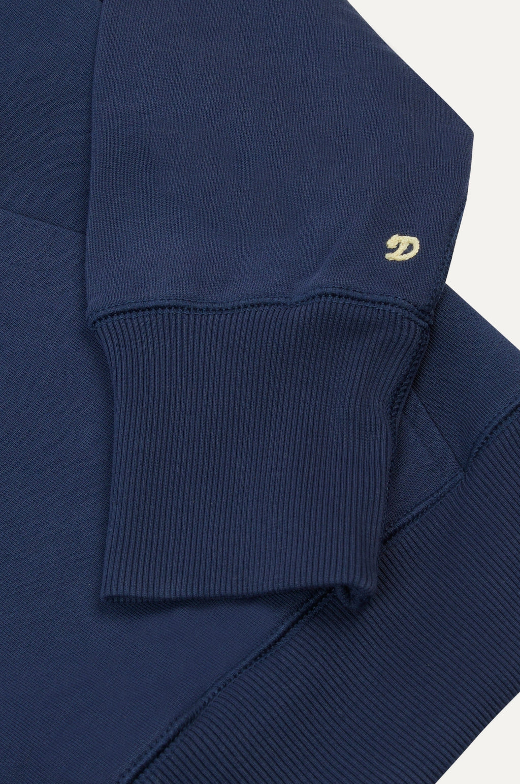 LS Cotton Quarter Zip Sweatshirt Lt Navy
