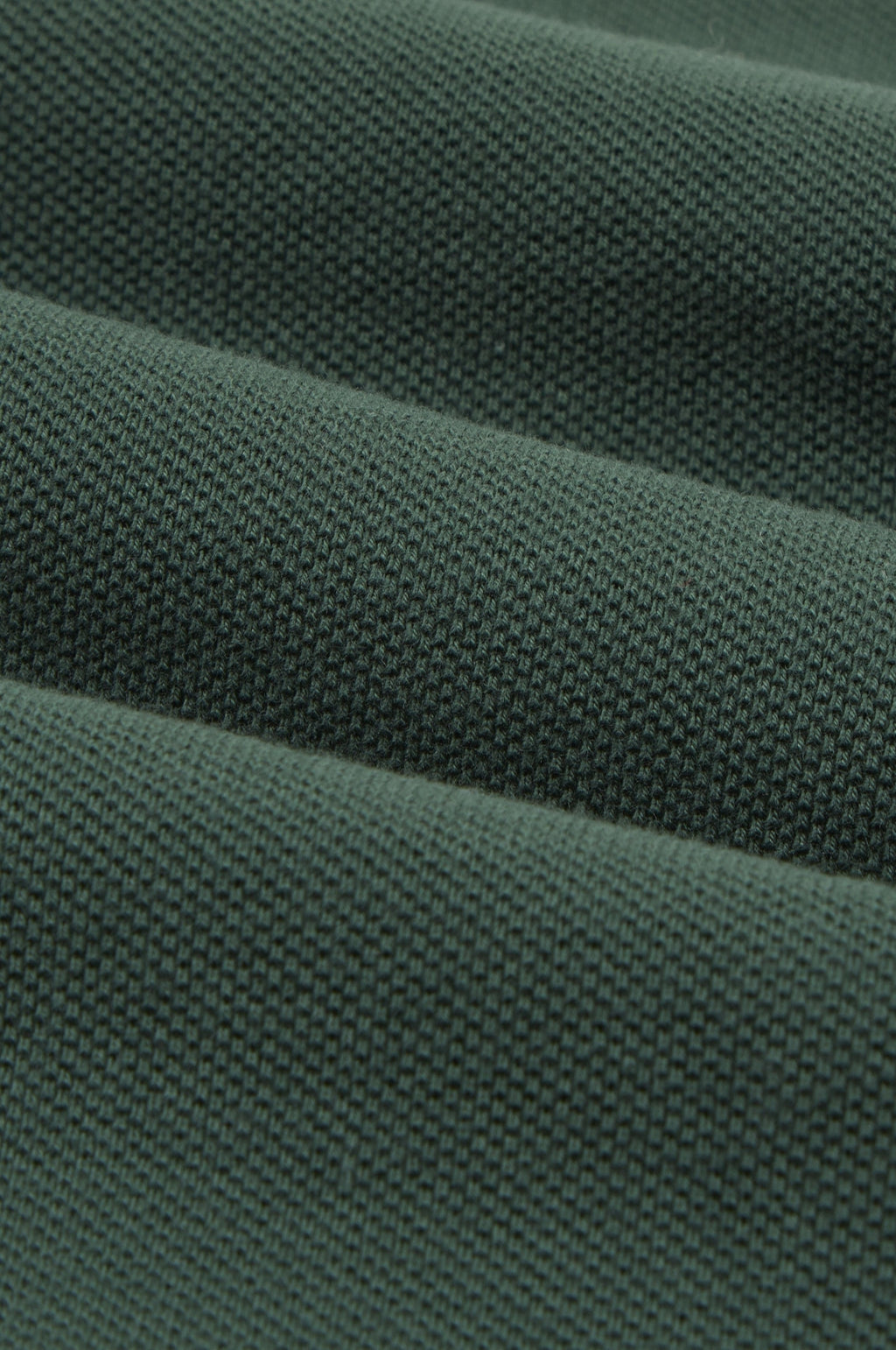 LS Pique Polo Shirt Forest Green