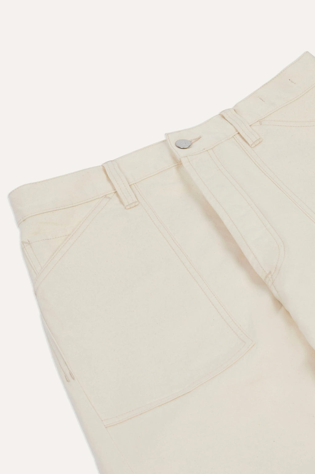 Military Satin Naval Pant Ecru