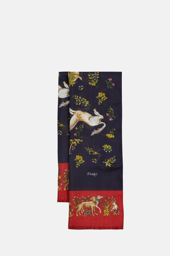 Unicorn Tubular Scarf Navy