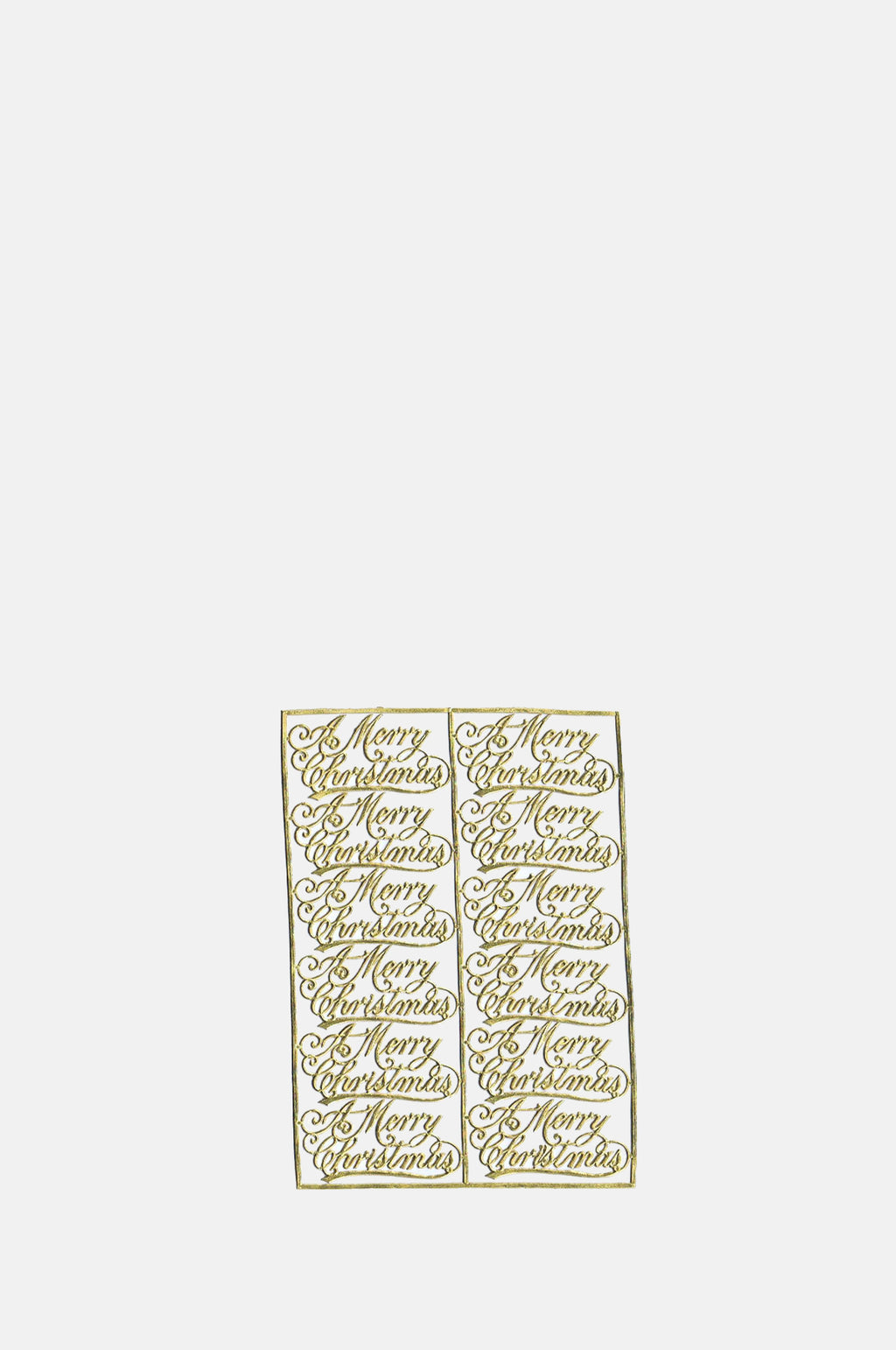 Dresden Merry Christmas Script Gold 2 Sheet Pack.