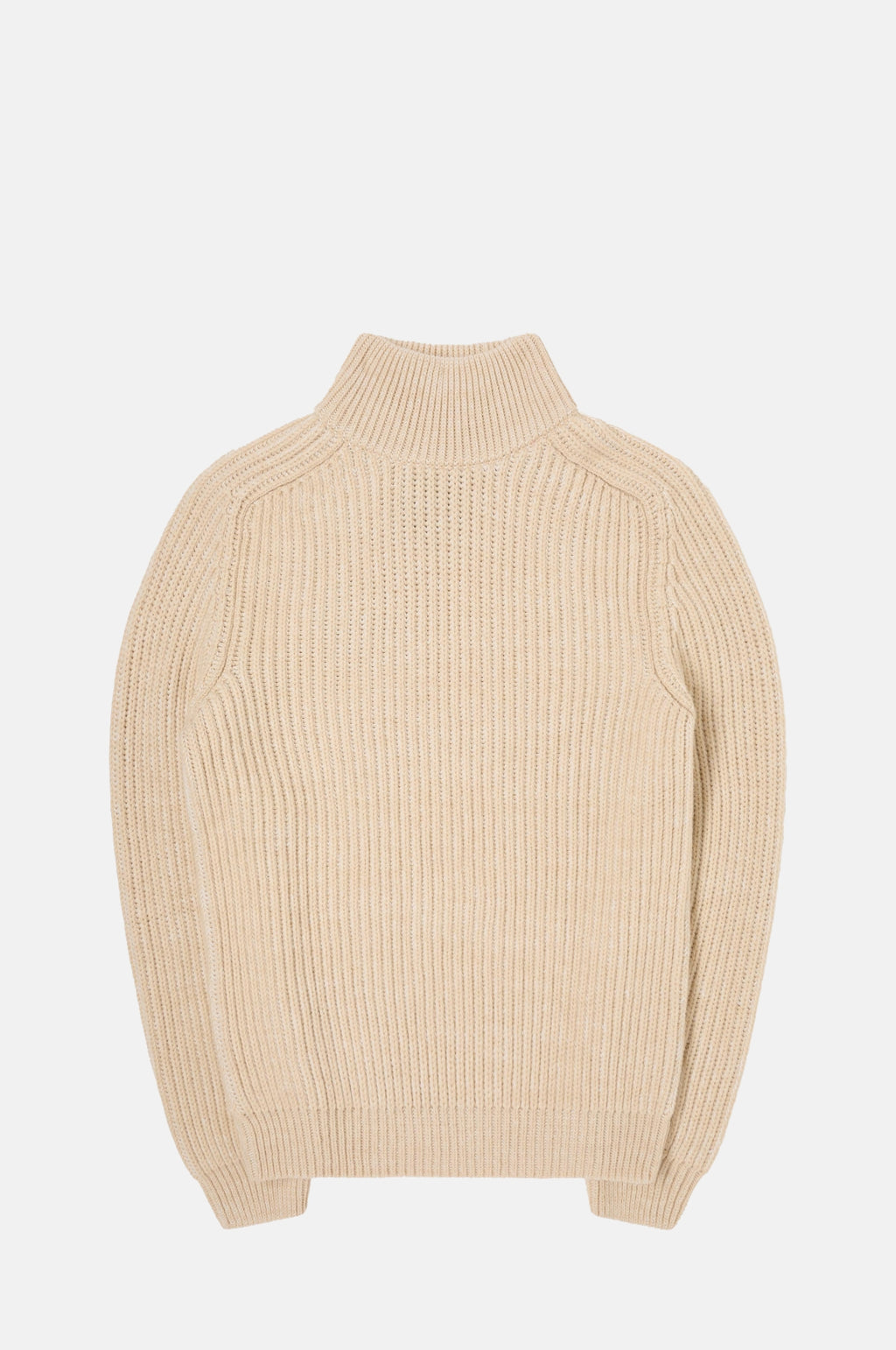 Edwin Roni High Collar Sweater Beige.