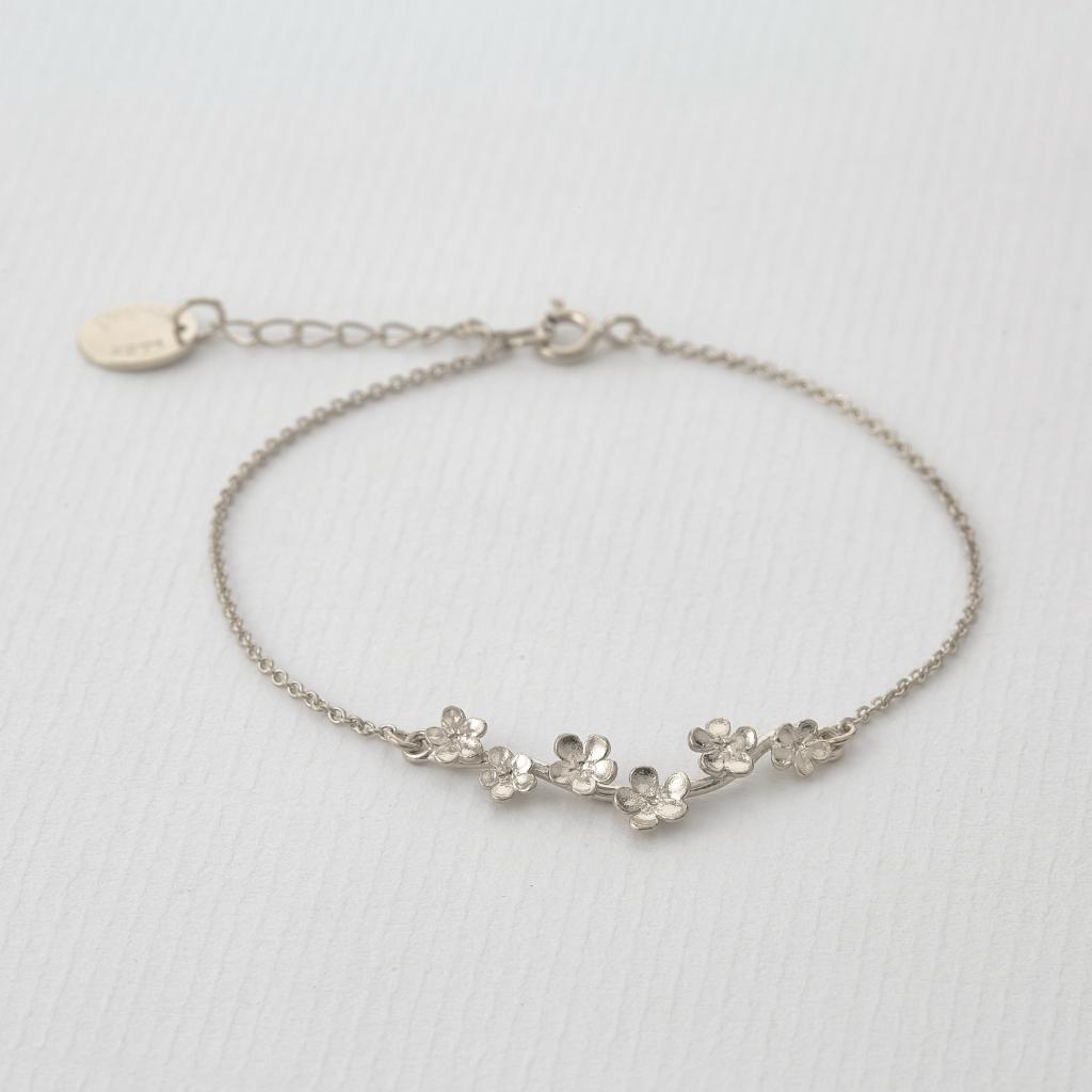 A.M. Forget Me Not Bracelet Silver